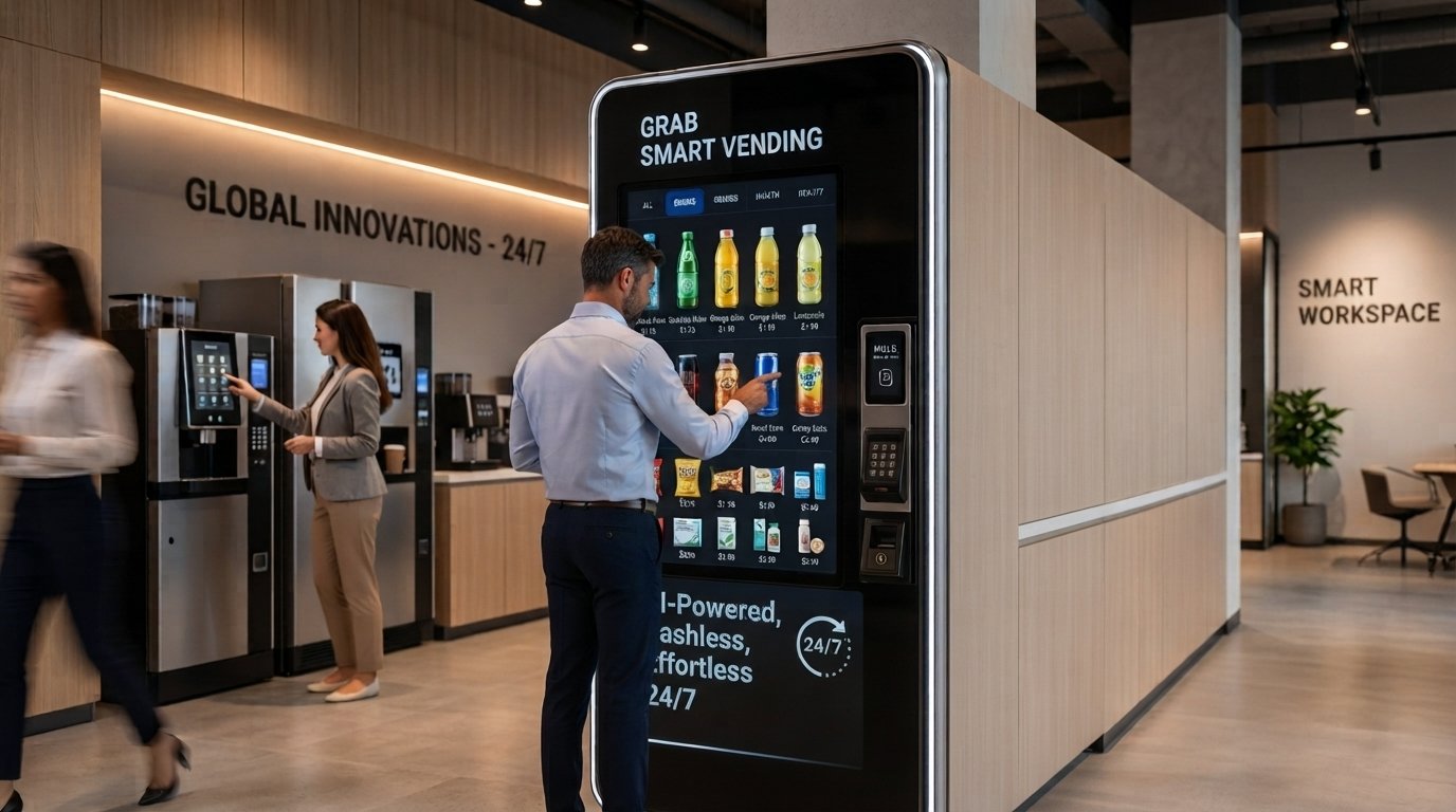 Grab Smart Vending smart vending machine ready for use