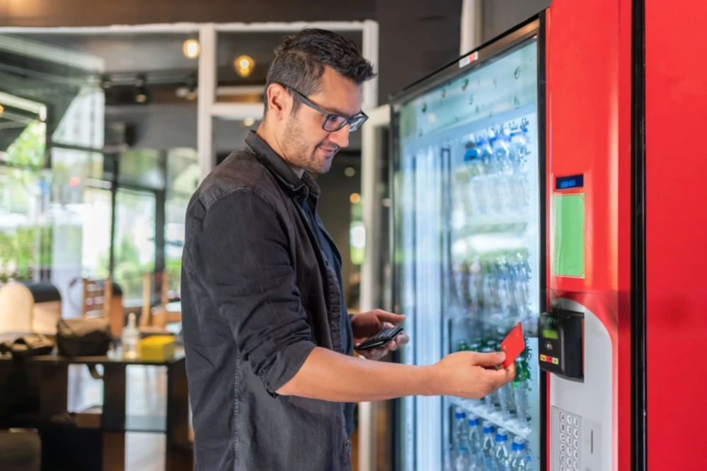 Grab Smart Vending machine on a manufacturing and warehousing floor
